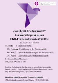 „Was heißt Frieden heute?“